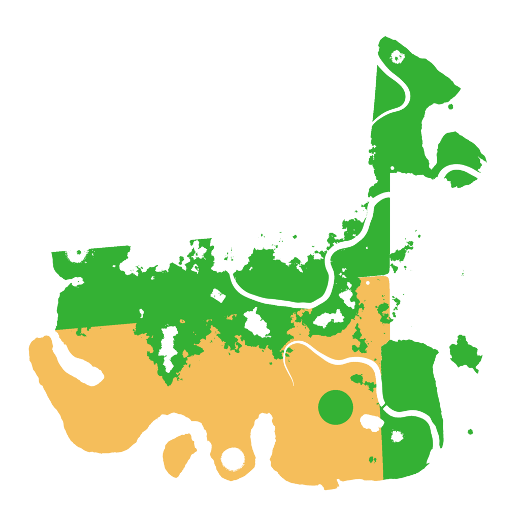 Biome Rust Map: Procedural Map, Size: 3950, Seed: 33649001