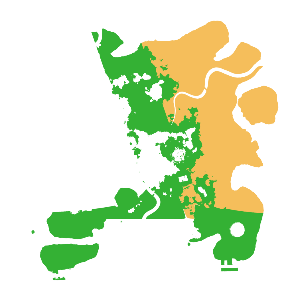 Biome Rust Map: Procedural Map, Size: 3550, Seed: 97021508