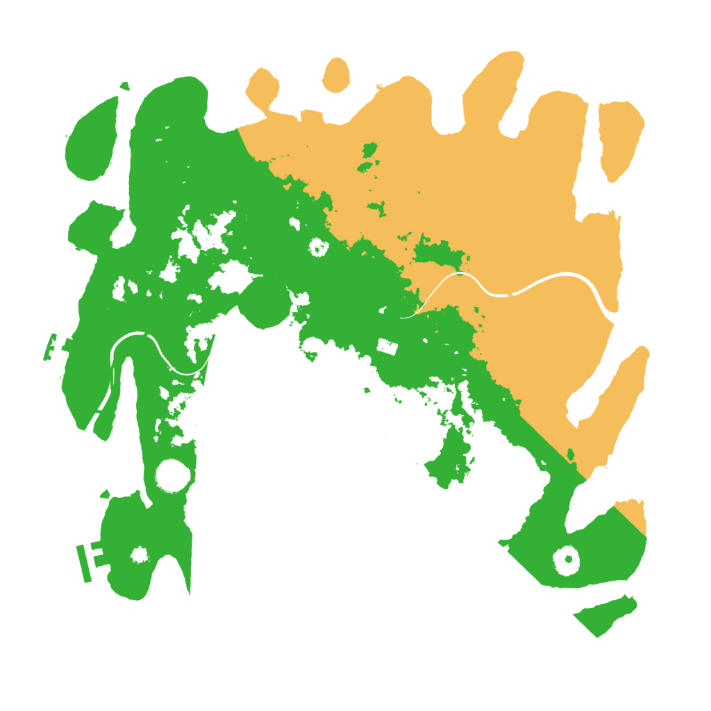Biome Rust Map: Procedural Map, Size: 3800, Seed: 67576134