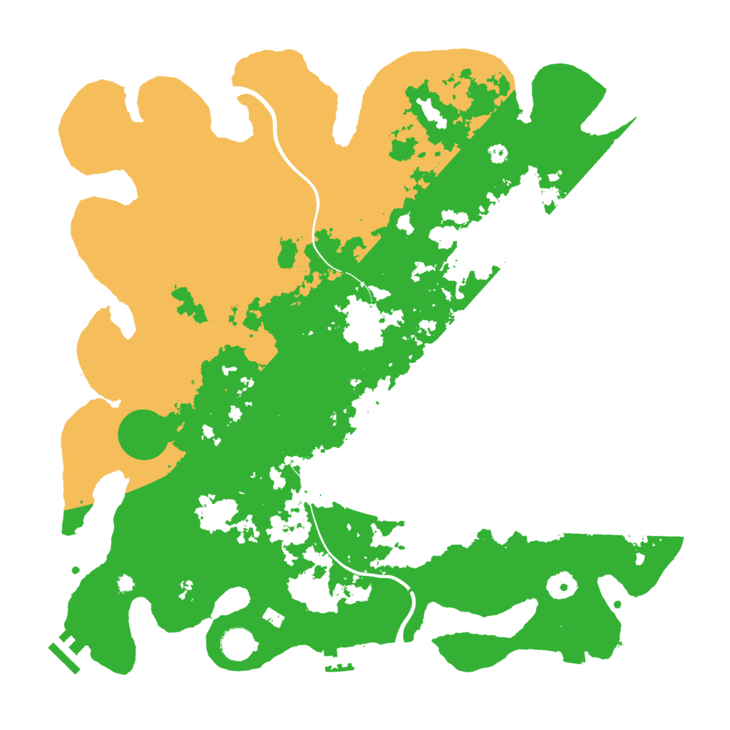 Biome Rust Map: Procedural Map, Size: 3850, Seed: 28753784