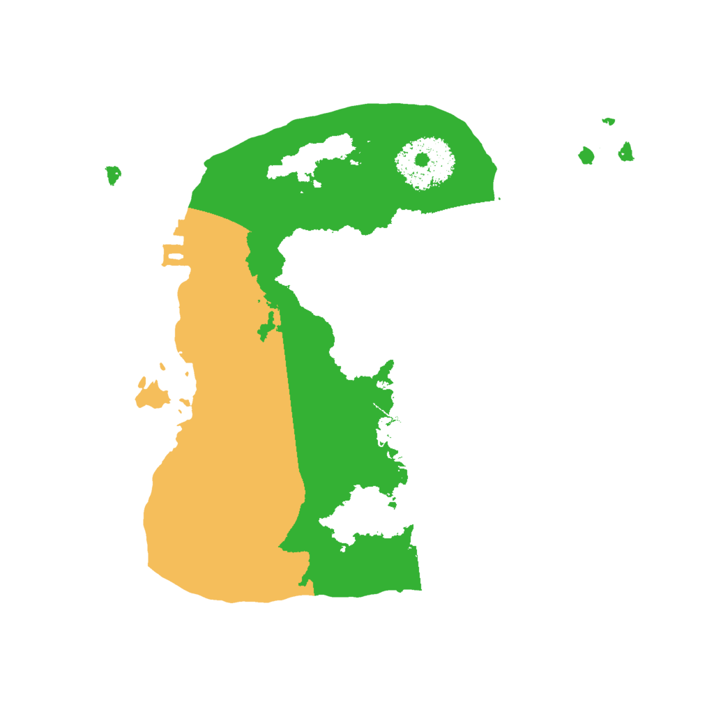 Biome Rust Map: Procedural Map, Size: 2000, Seed: 13088