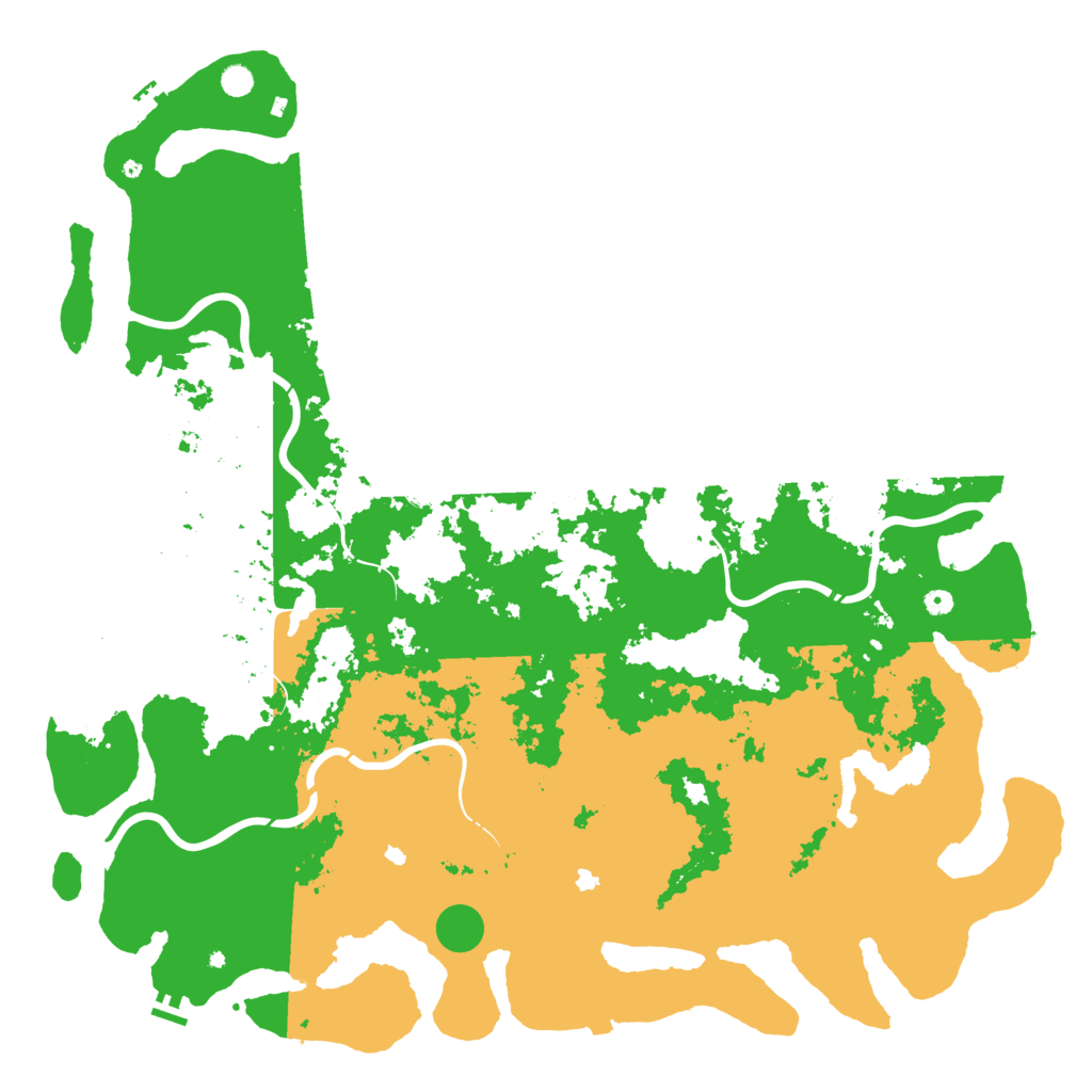 Biome Rust Map: Procedural Map, Size: 6000, Seed: 1381194094