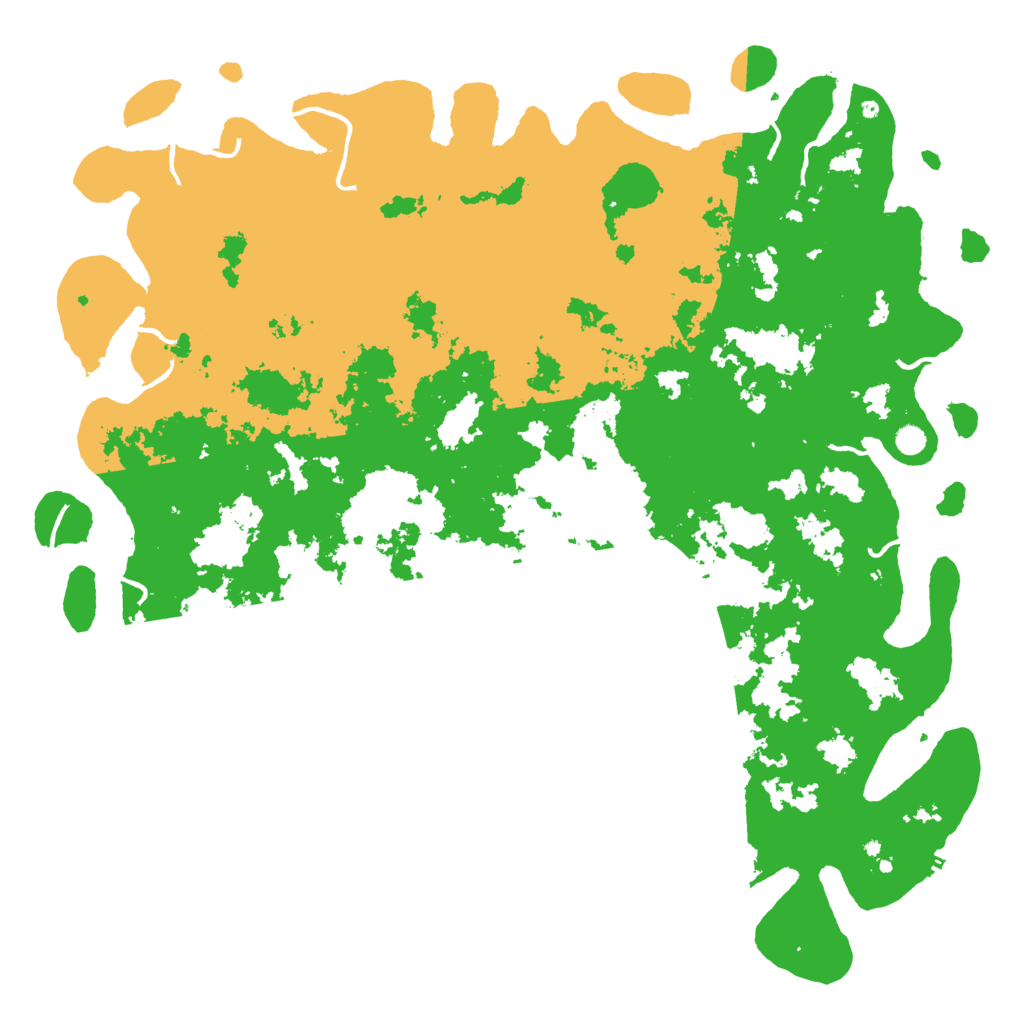 Biome Rust Map: Procedural Map, Size: 6000, Seed: 5101