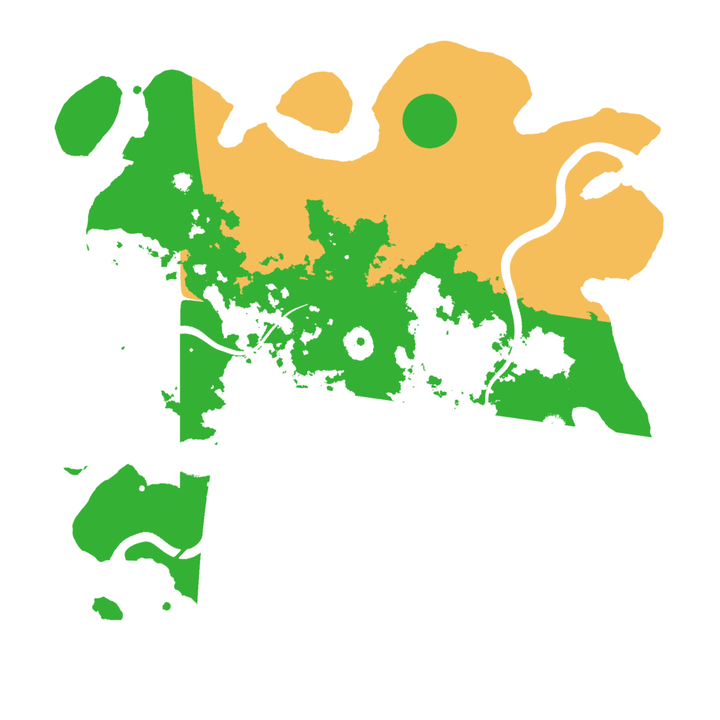 Biome Rust Map: Procedural Map, Size: 3500, Seed: 82674