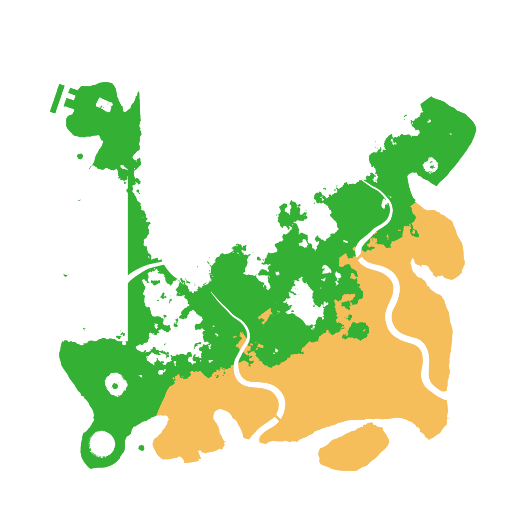 Biome Rust Map: Procedural Map, Size: 3500, Seed: 1166977730
