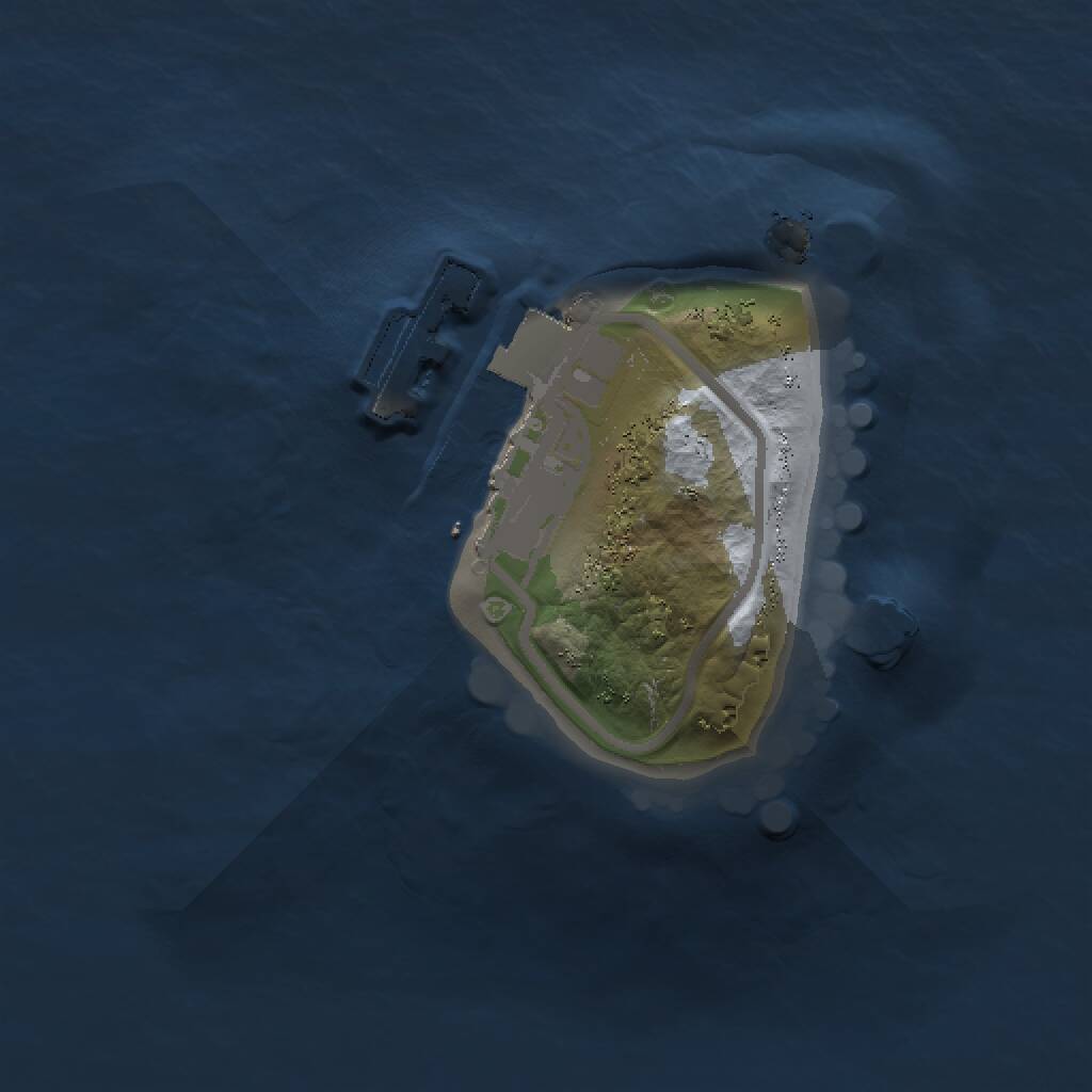 Rust Map: Procedural Map, Size: 1000, Seed: 2344, 2 Monuments