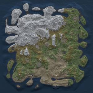 Thumbnail Rust Map: Procedural Map, Size: 4500, Seed: 2107108863, 18 Monuments