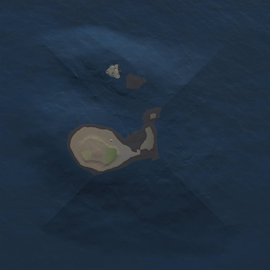 Rust Map: Procedural Map, Size: 1000, Seed: 1840717859, 3 Monuments