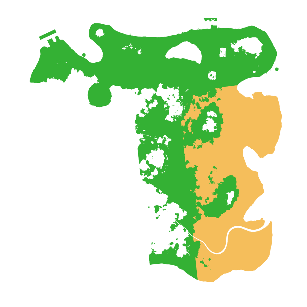 Biome Rust Map: Procedural Map, Size: 3500, Seed: 334252266