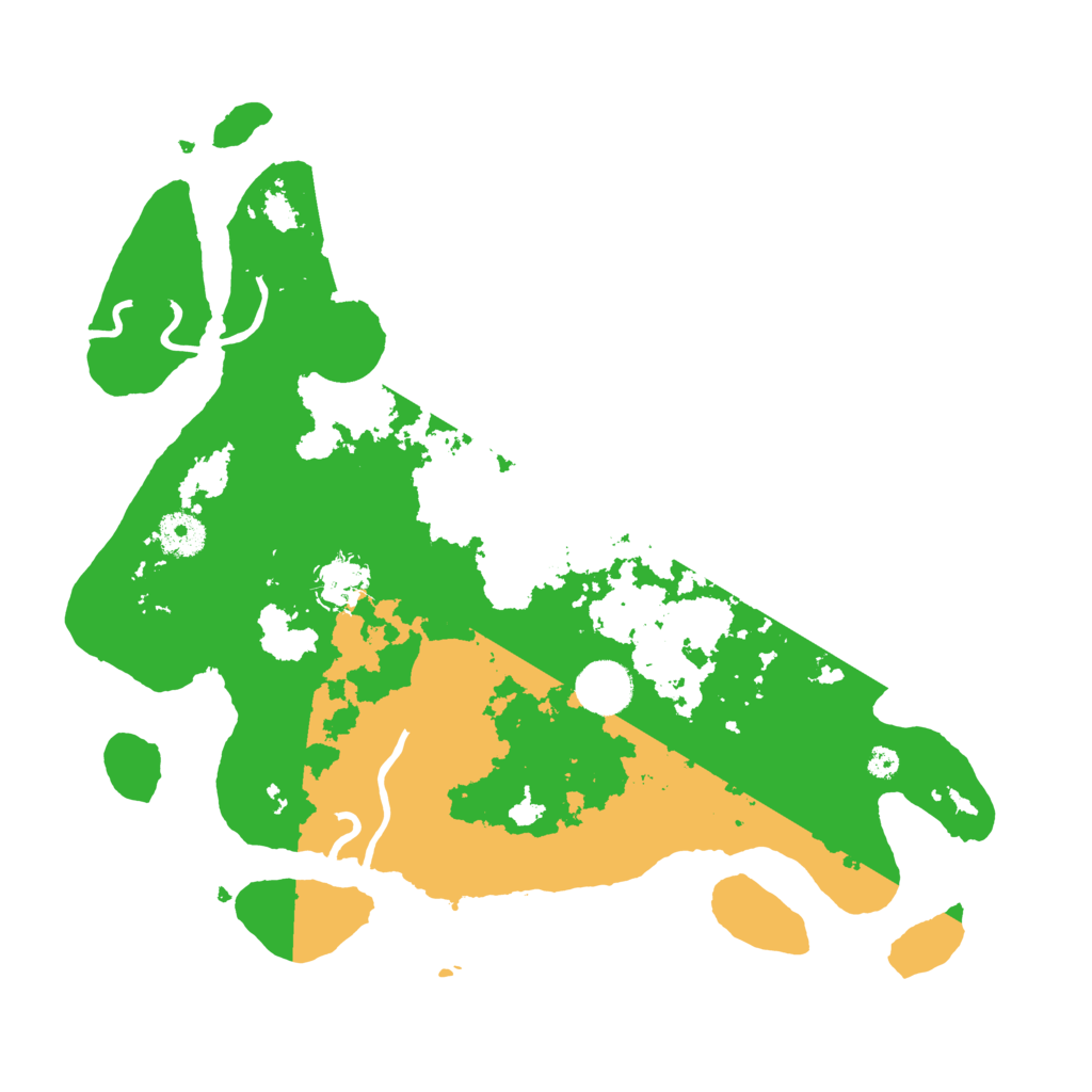 Biome Rust Map: Procedural Map, Size: 3600, Seed: 79043445