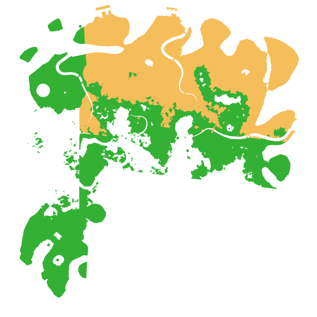 Biome Rust Map: Procedural Map, Size: 4500, Seed: 1208436337