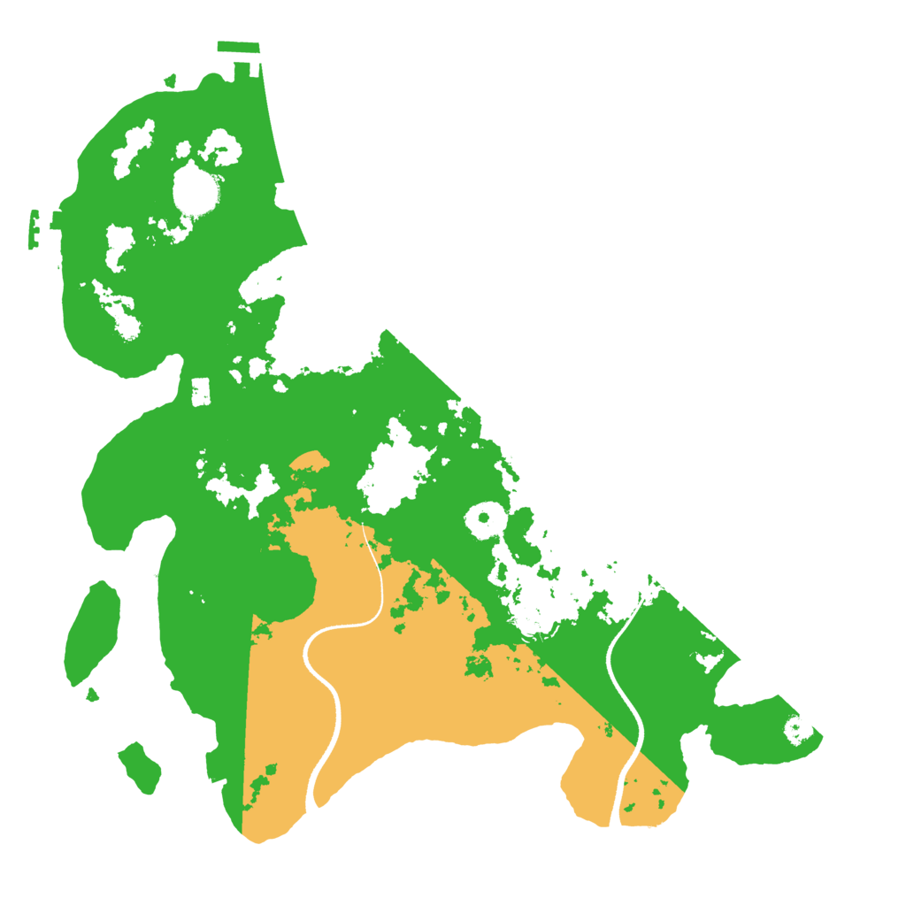 Biome Rust Map: Procedural Map, Size: 3450, Seed: 68265191