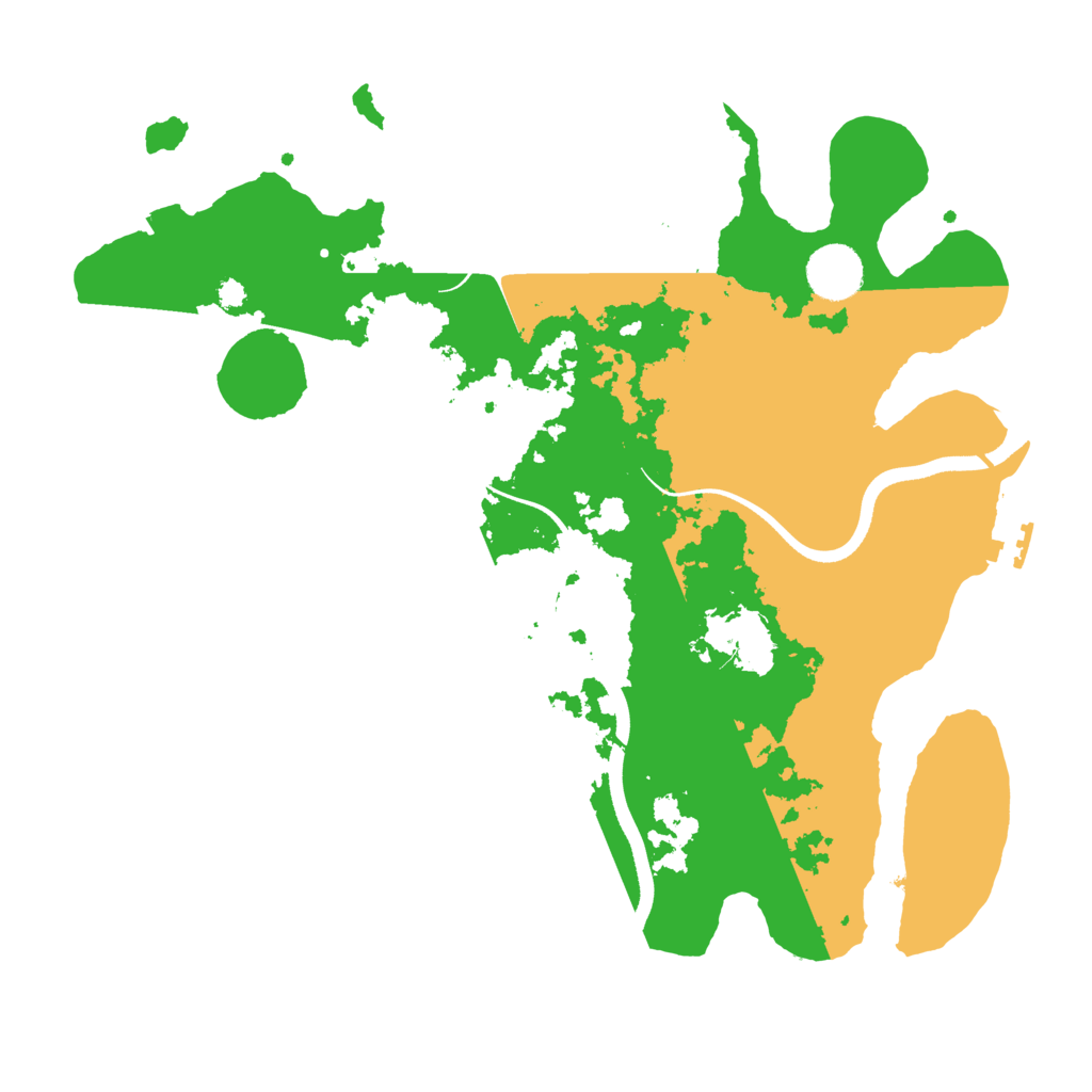 Biome Rust Map: Procedural Map, Size: 3500, Seed: 69109110