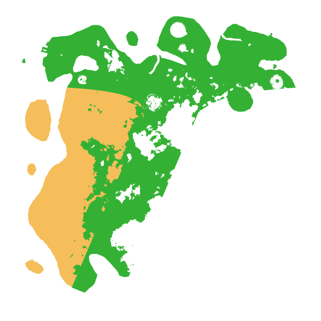 Biome Rust Map: Procedural Map, Size: 3650, Seed: 88471466