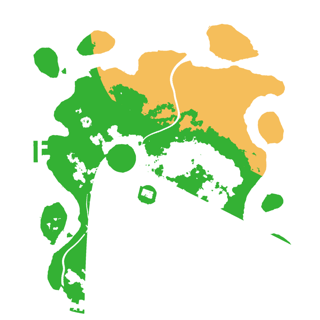 Biome Rust Map: Procedural Map, Size: 3000, Seed: 792691475