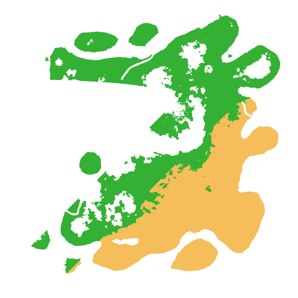 Biome Rust Map: Procedural Map, Size: 3700, Seed: 13477546