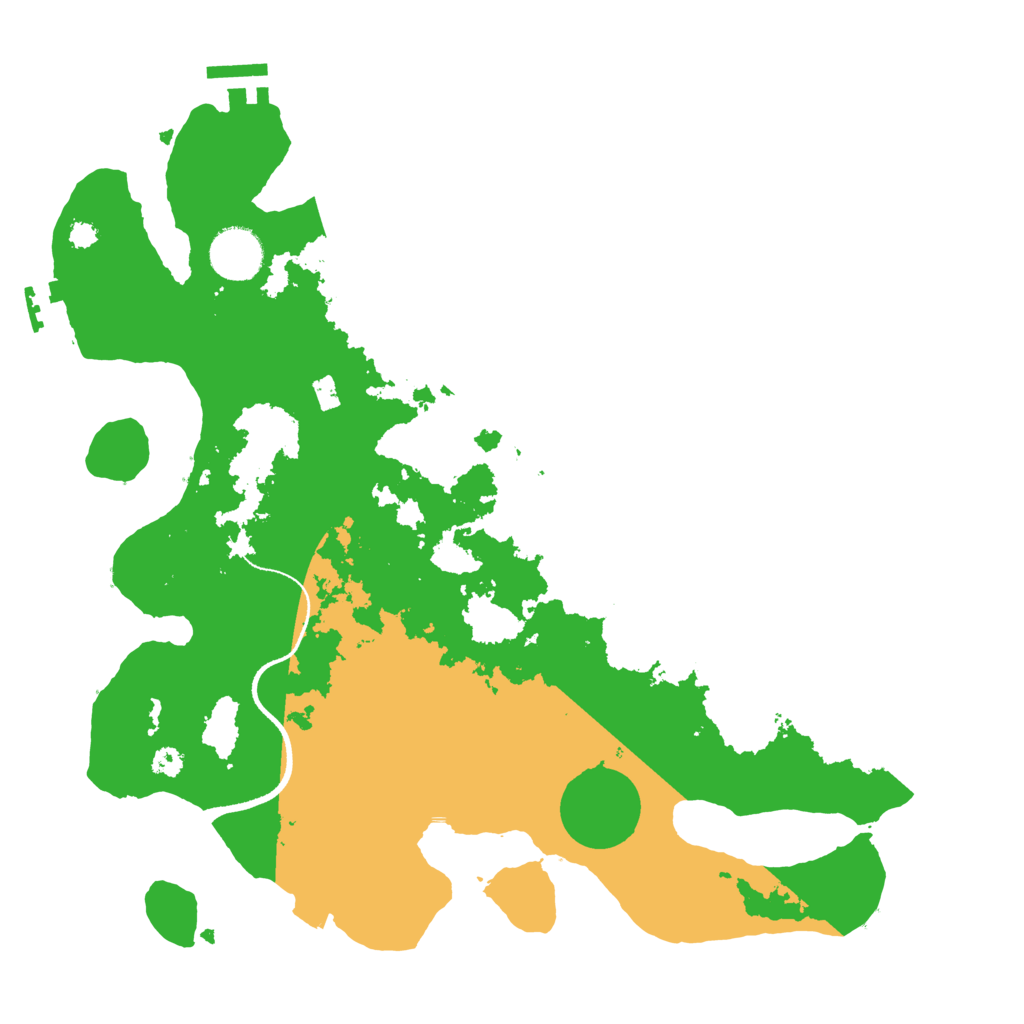 Biome Rust Map: Procedural Map, Size: 3400, Seed: 91750691