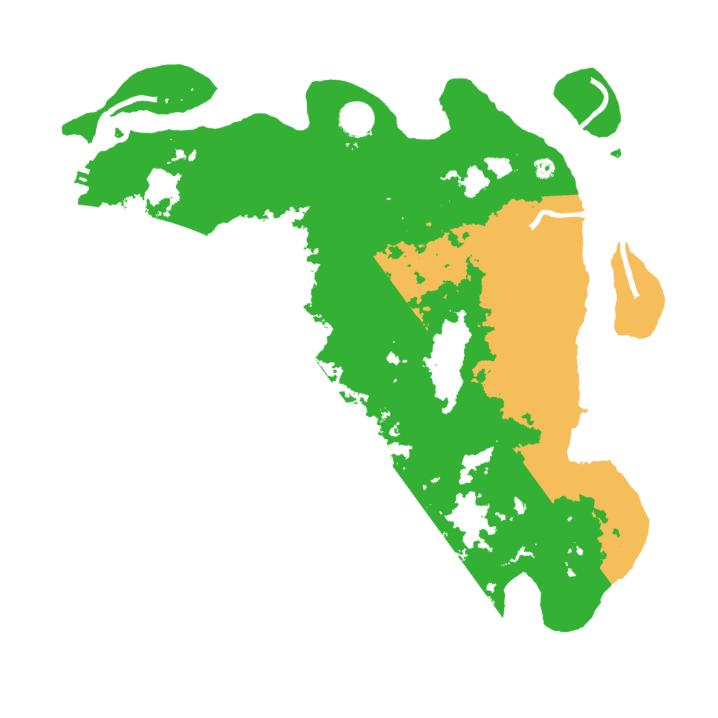 Biome Rust Map: Procedural Map, Size: 3600, Seed: 52821849