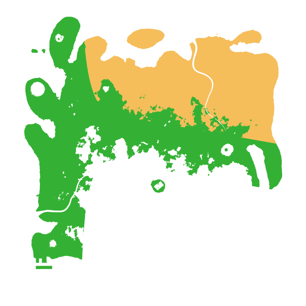 Biome Rust Map: Procedural Map, Size: 3800, Seed: 83135006