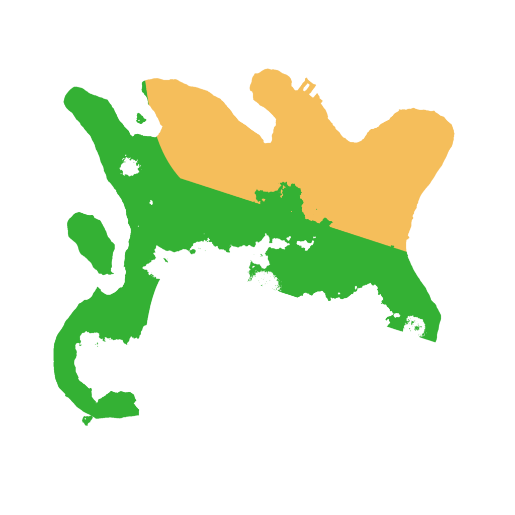 Biome Rust Map: Procedural Map, Size: 2500, Seed: 1050901299