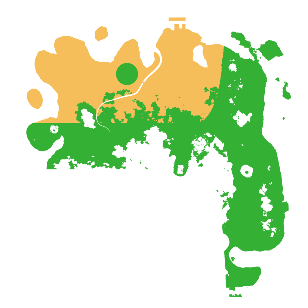 Biome Rust Map: Procedural Map, Size: 3700, Seed: 282121573