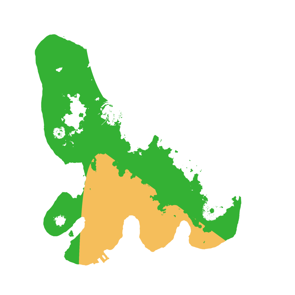 Biome Rust Map: Procedural Map, Size: 2500, Seed: 32123443