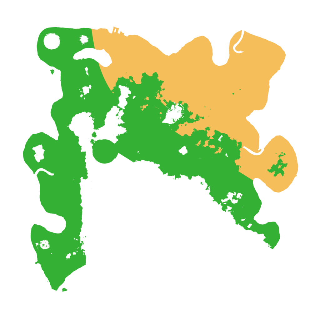 Biome Rust Map: Procedural Map, Size: 3500, Seed: 377291