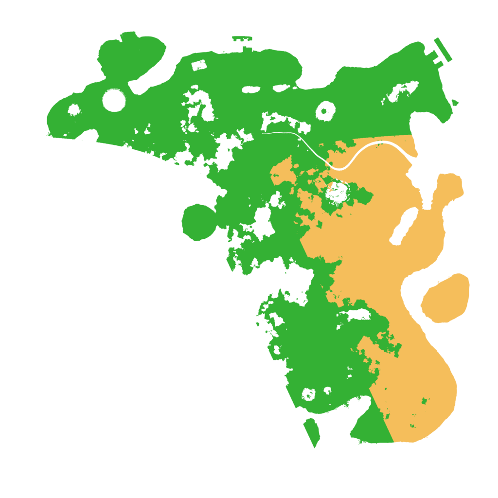 Biome Rust Map: Procedural Map, Size: 3800, Seed: 91611003