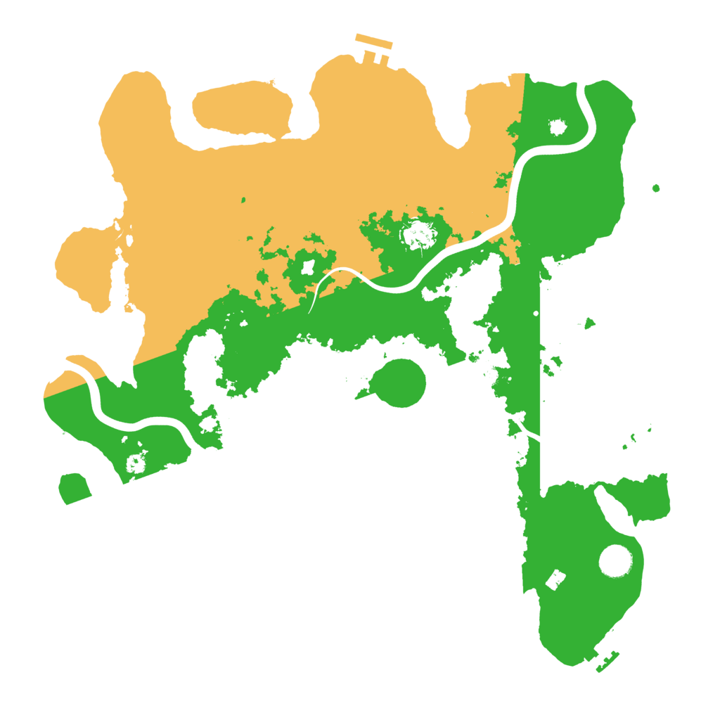 Biome Rust Map: Procedural Map, Size: 3900, Seed: 88634078