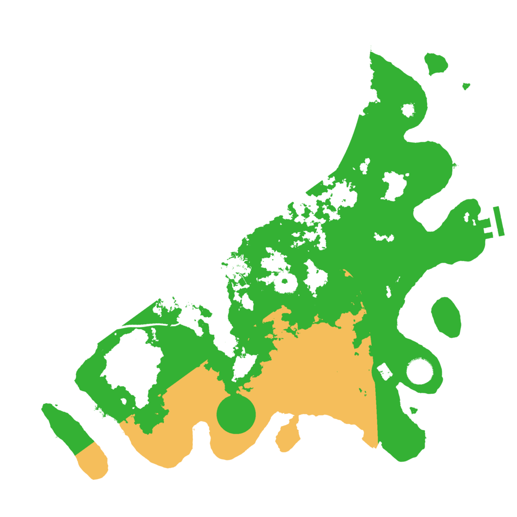 Biome Rust Map: Procedural Map, Size: 3500, Seed: 4689527