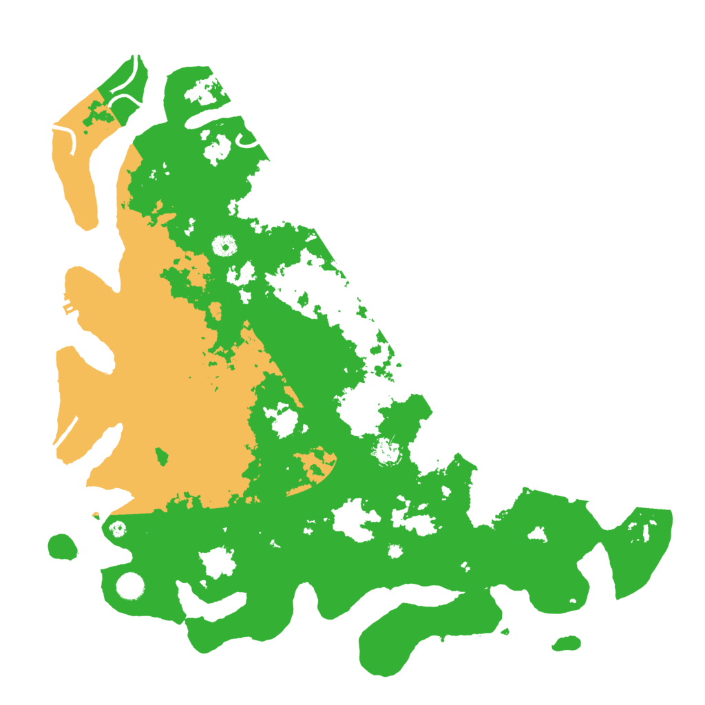 Biome Rust Map: Procedural Map, Size: 4500, Seed: 1235567