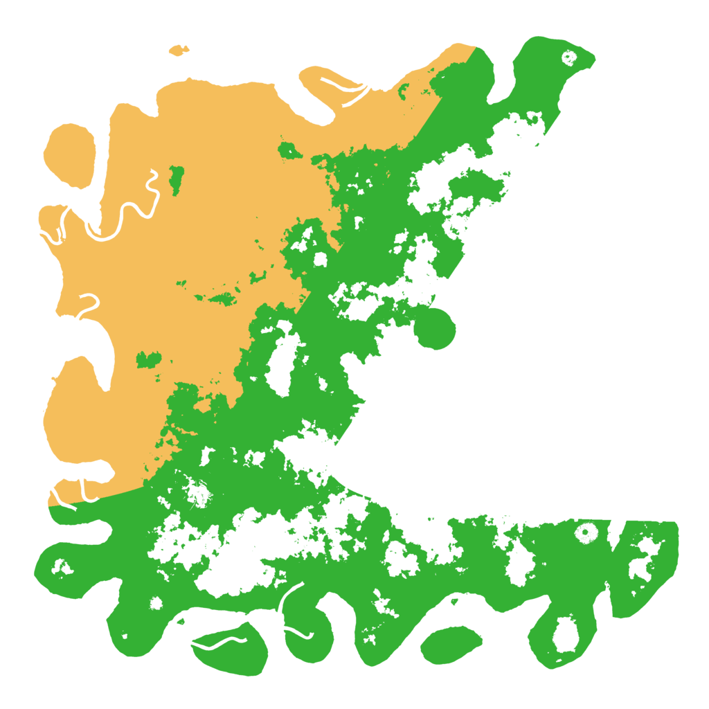 Biome Rust Map: Procedural Map, Size: 5000, Seed: 424592655