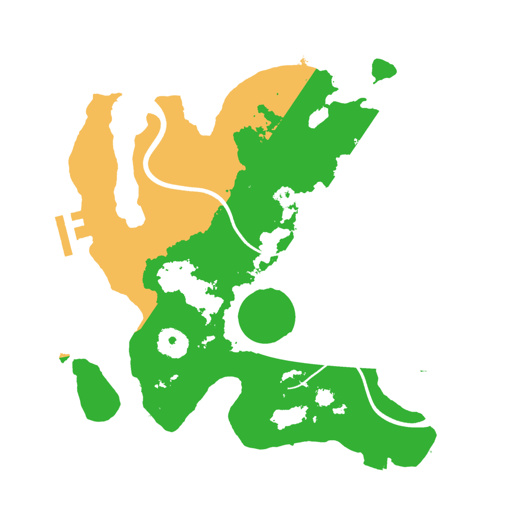 Biome Rust Map: Procedural Map, Size: 2500, Seed: 1427214519