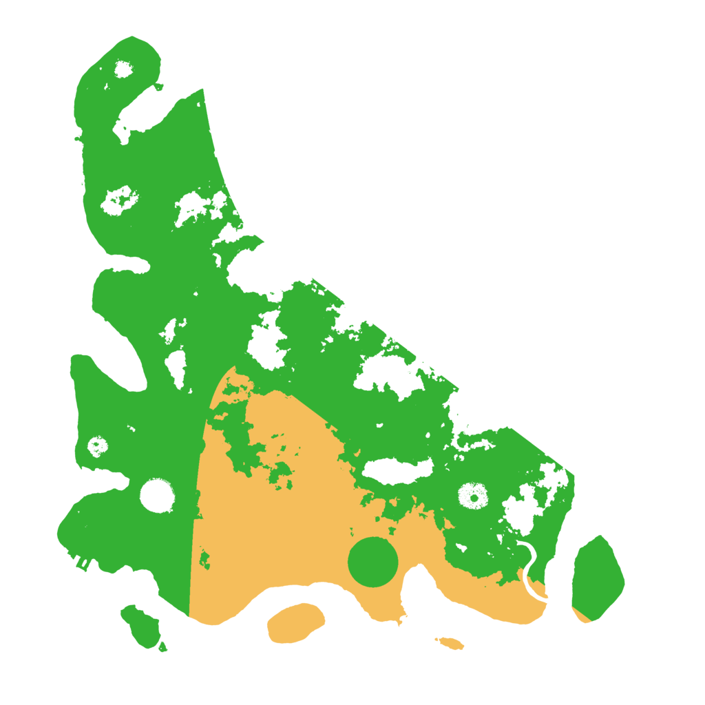 Biome Rust Map: Procedural Map, Size: 3700, Seed: 129967