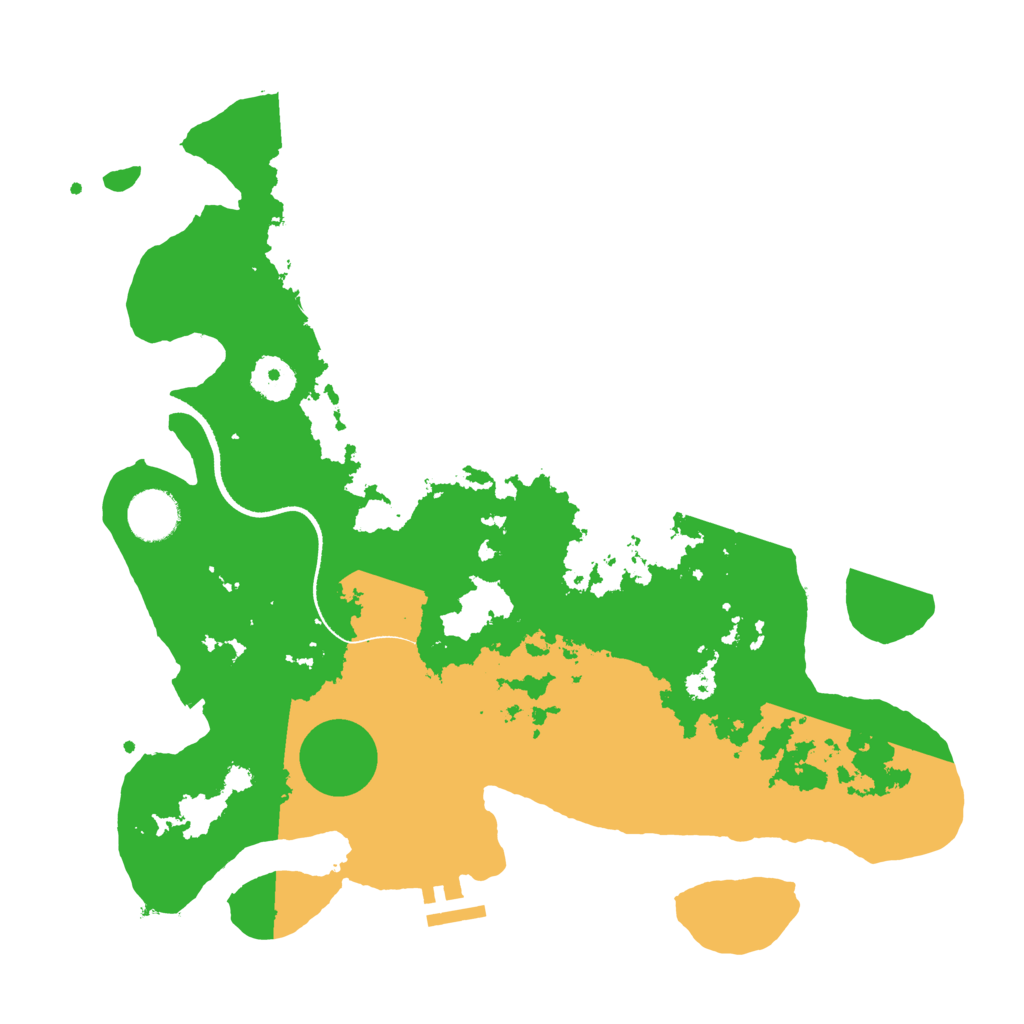 Biome Rust Map: Procedural Map, Size: 3500, Seed: 13883110