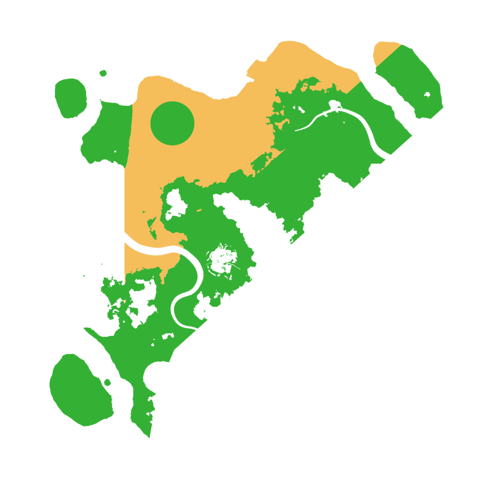Biome Rust Map: Procedural Map, Size: 3000, Seed: 98595408