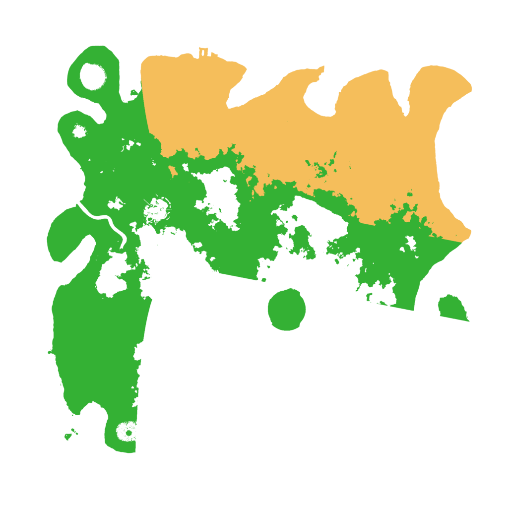 Biome Rust Map: Procedural Map, Size: 3550, Seed: 54086635