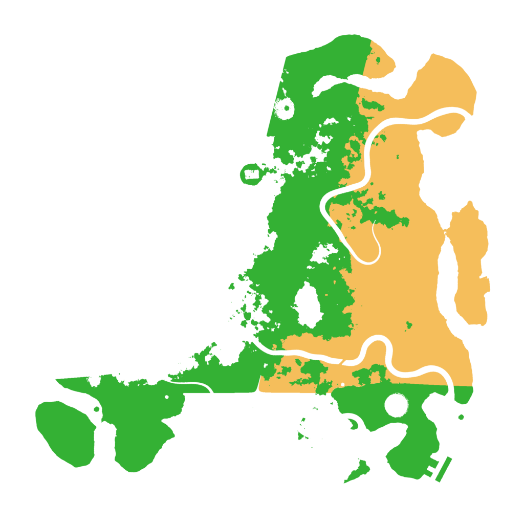 Biome Rust Map: Procedural Map, Size: 3950, Seed: 109478