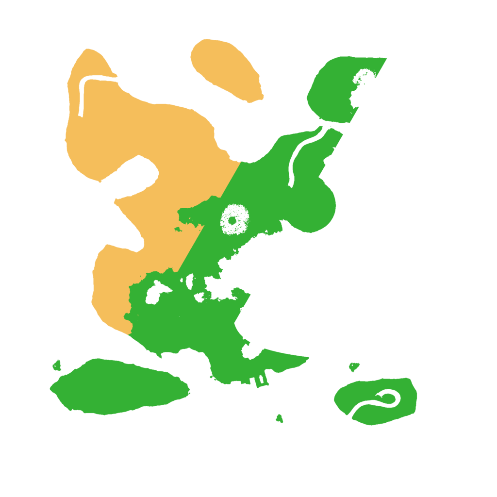 Biome Rust Map: Procedural Map, Size: 2500, Seed: 965214