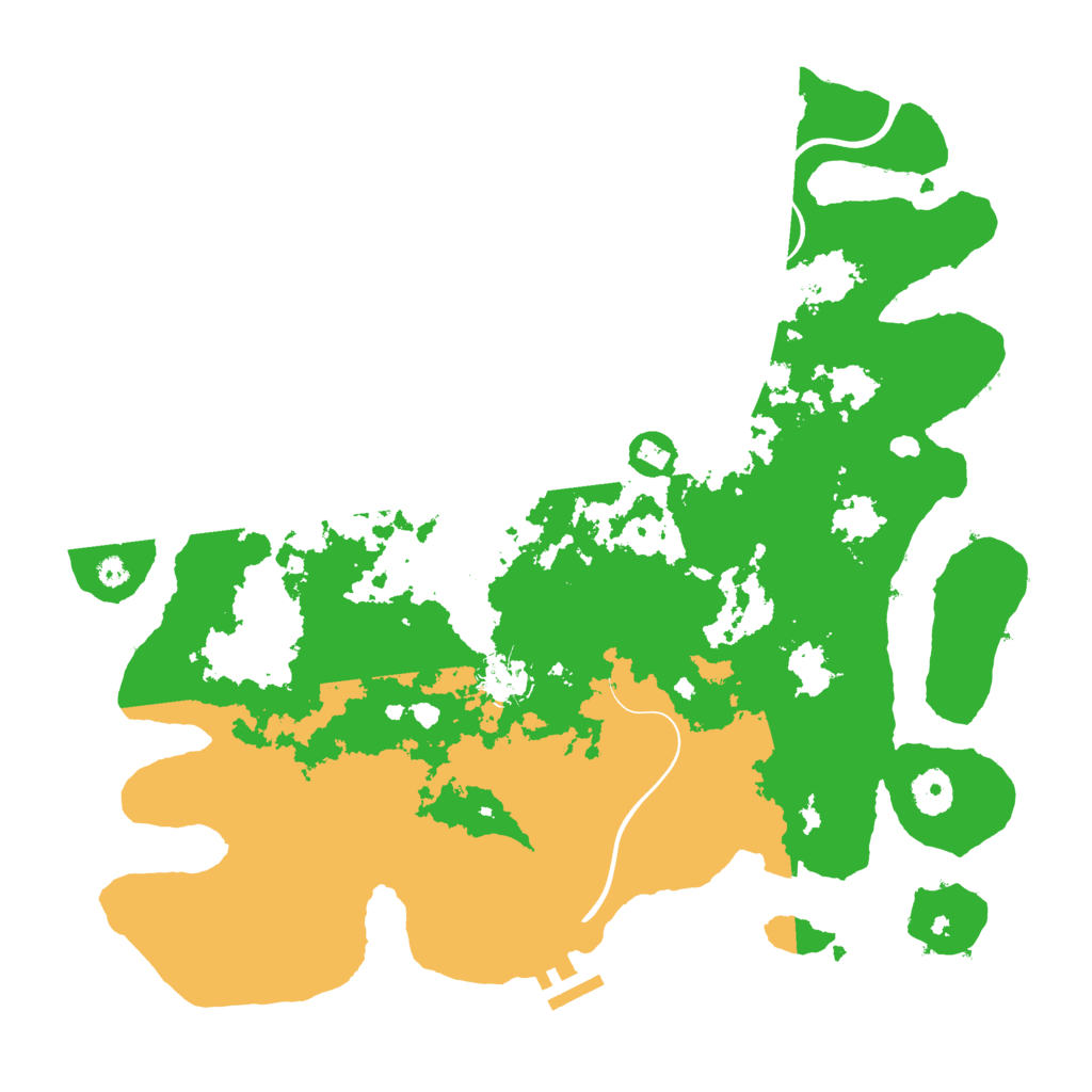 Biome Rust Map: Procedural Map, Size: 3800, Seed: 41831223