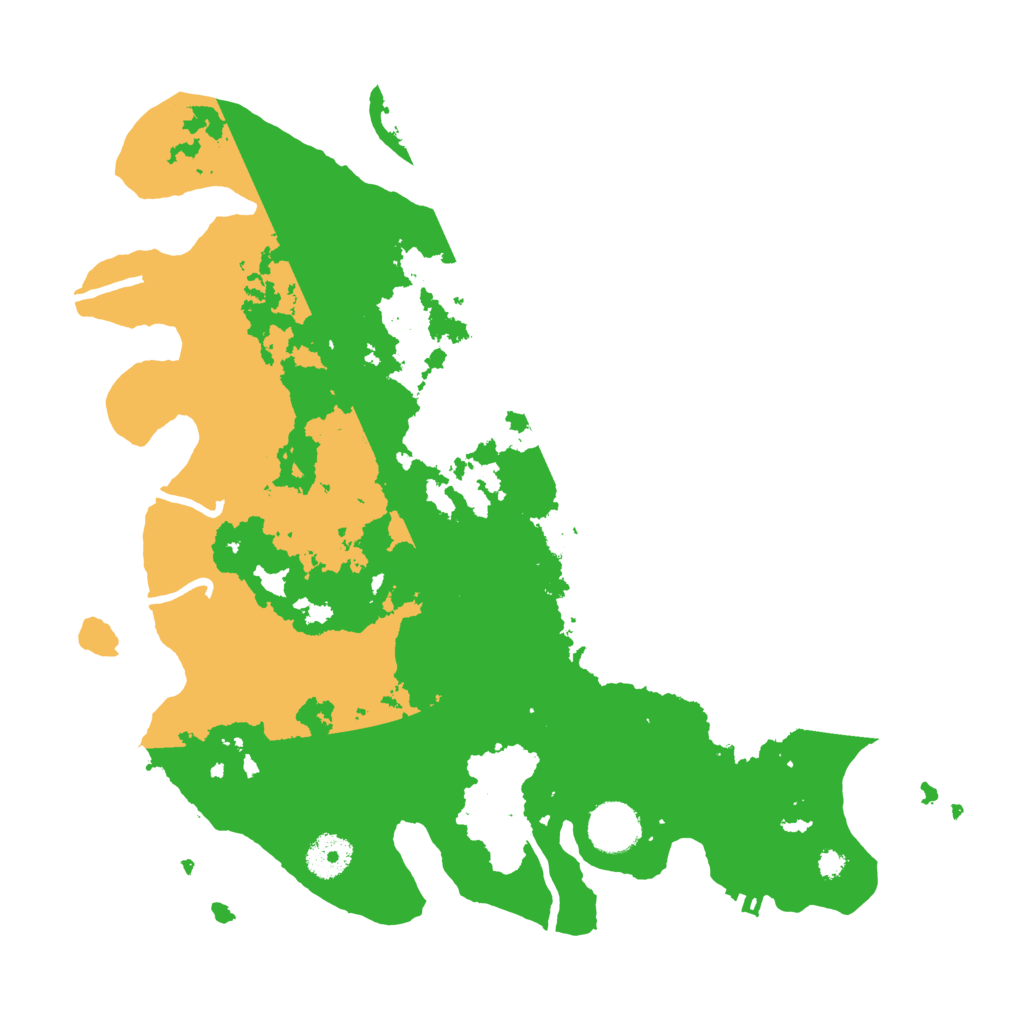 Biome Rust Map: Procedural Map, Size: 3500, Seed: 45934227