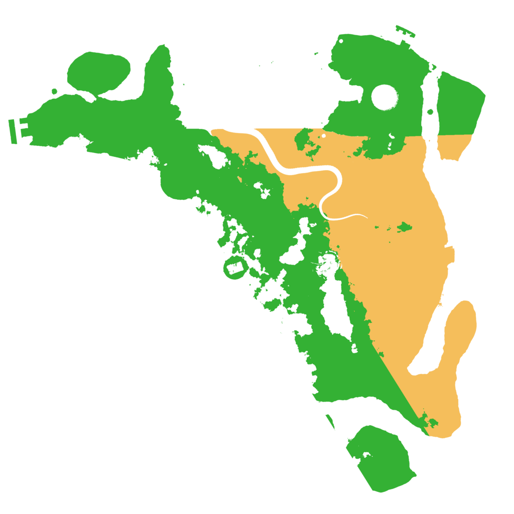 Biome Rust Map: Procedural Map, Size: 3650, Seed: 52290803