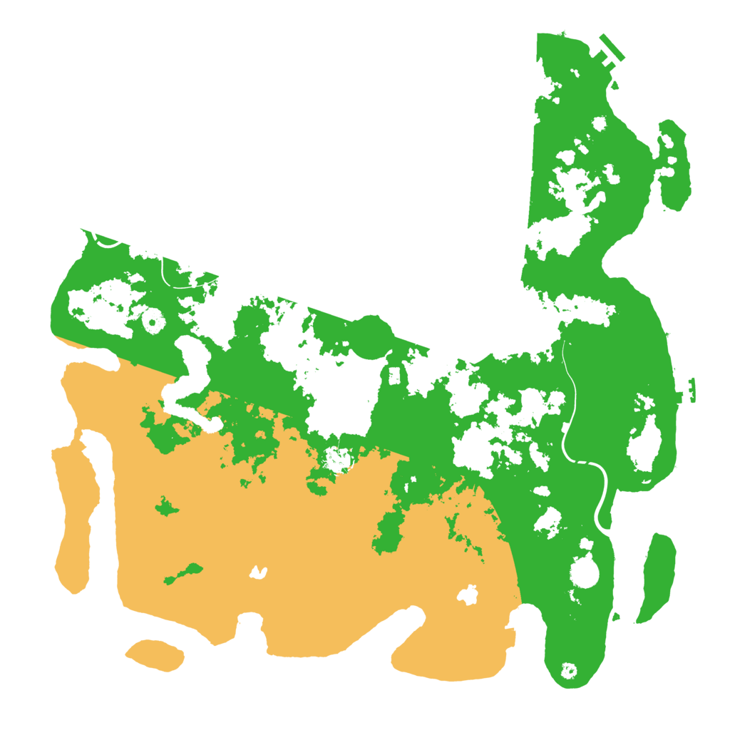 Biome Rust Map: Procedural Map, Size: 4500, Seed: 45963