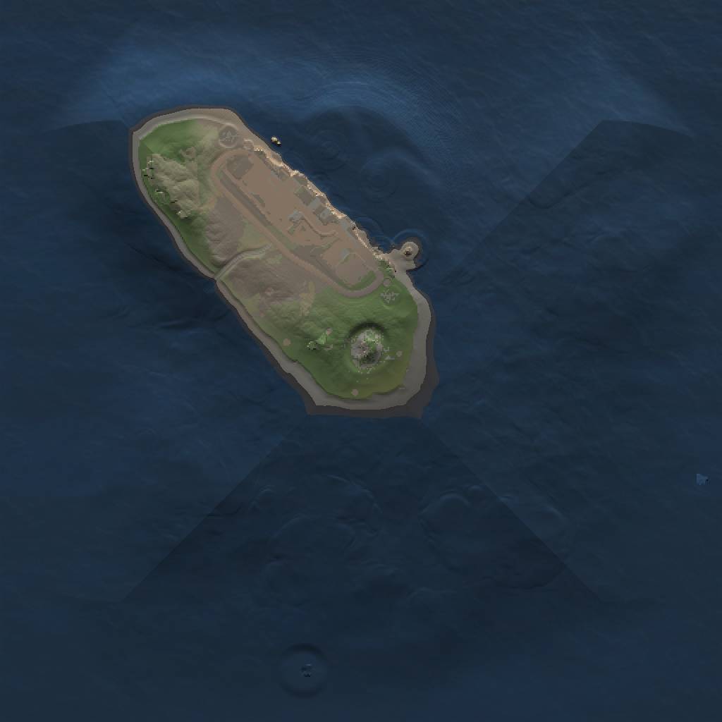 Rust Map: Procedural Map, Size: 1000, Seed: 2147483624, 4 Monuments