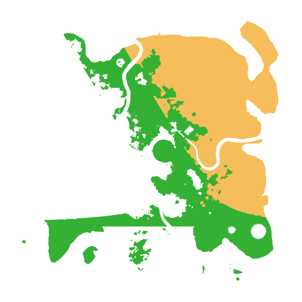 Biome Rust Map: Procedural Map, Size: 3600, Seed: 72121977