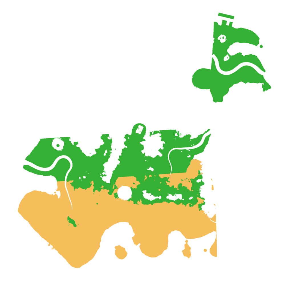 Biome Rust Map: Procedural Map, Size: 3700, Seed: 1212428489