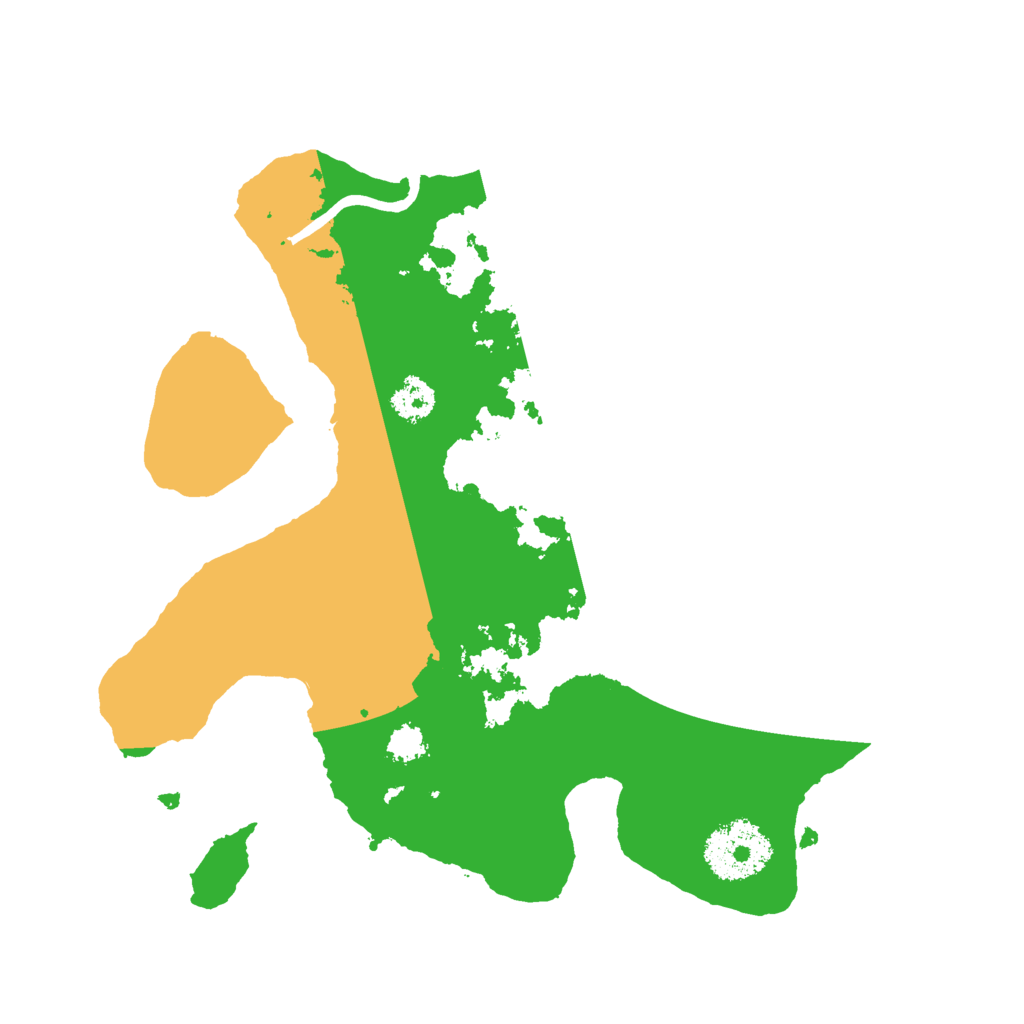 Biome Rust Map: Procedural Map, Size: 2500, Seed: 881092059