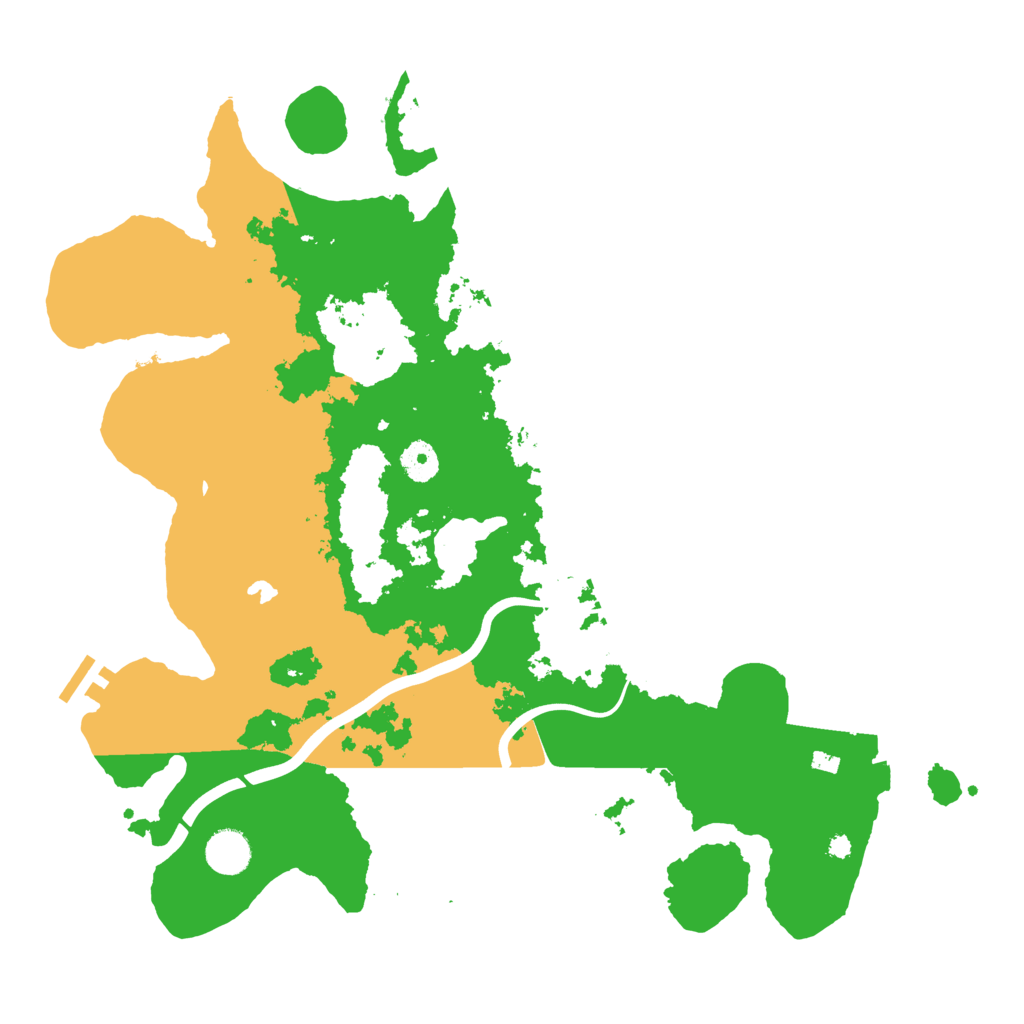 Biome Rust Map: Procedural Map, Size: 4000, Seed: 54621