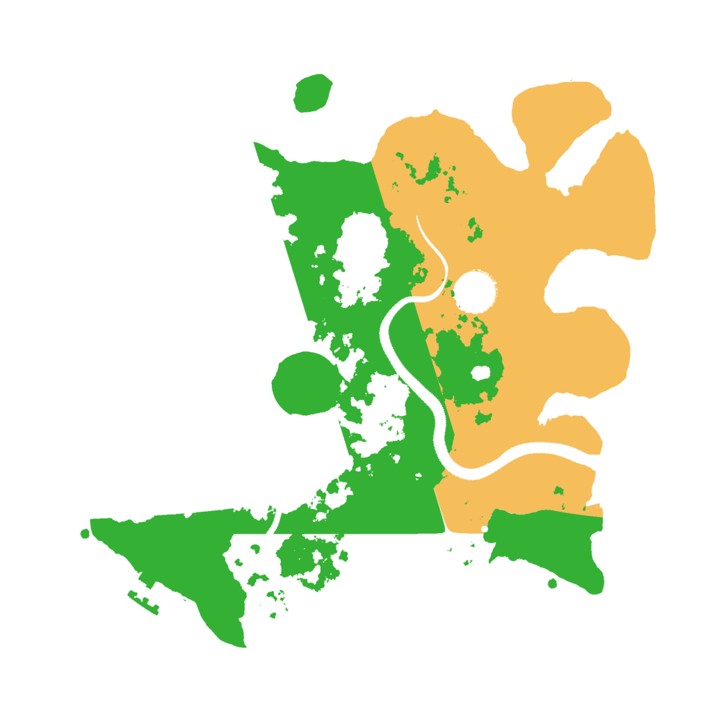 Biome Rust Map: Procedural Map, Size: 3000, Seed: 61255939