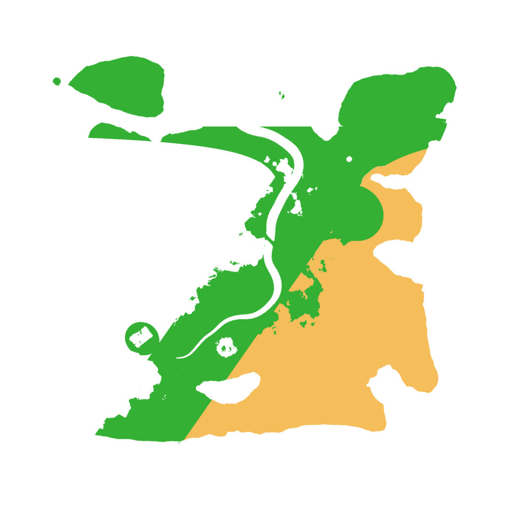 Biome Rust Map: Procedural Map, Size: 2600, Seed: 198